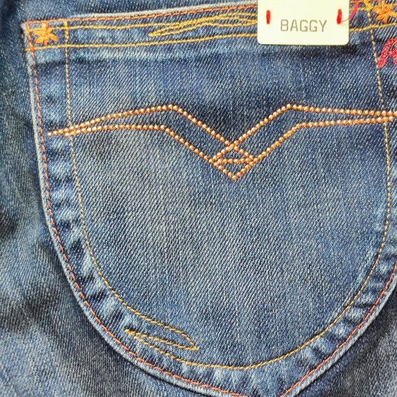 NWT Replay Janice jeans baggy blue women's size 26x32 - Picture 12 of 14